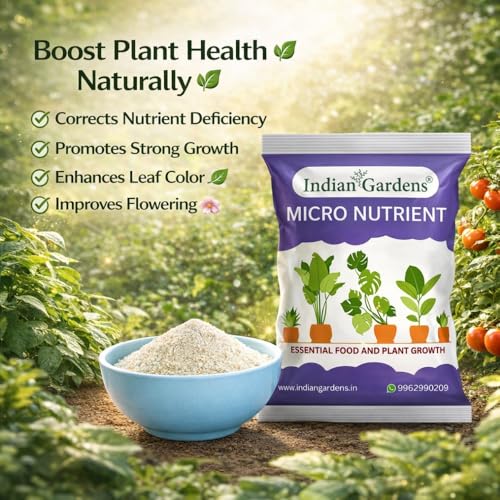 Image of Indian Gardens - Micro Nutrient Fertilizer | Soil Applicant | Premium Essential Plant Food | Home Gardens for All Plants - 200 Grams