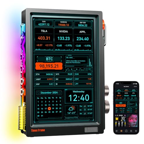 Divoom TimesFrame – 10.1" WiFi 6 Digital Picture Frame & Smart Desk Display, No Subscription | 64GB | Send Photos, Videos & AI Styles + Live Widgets (Weather, Calendar, etc)–Perfect Personal