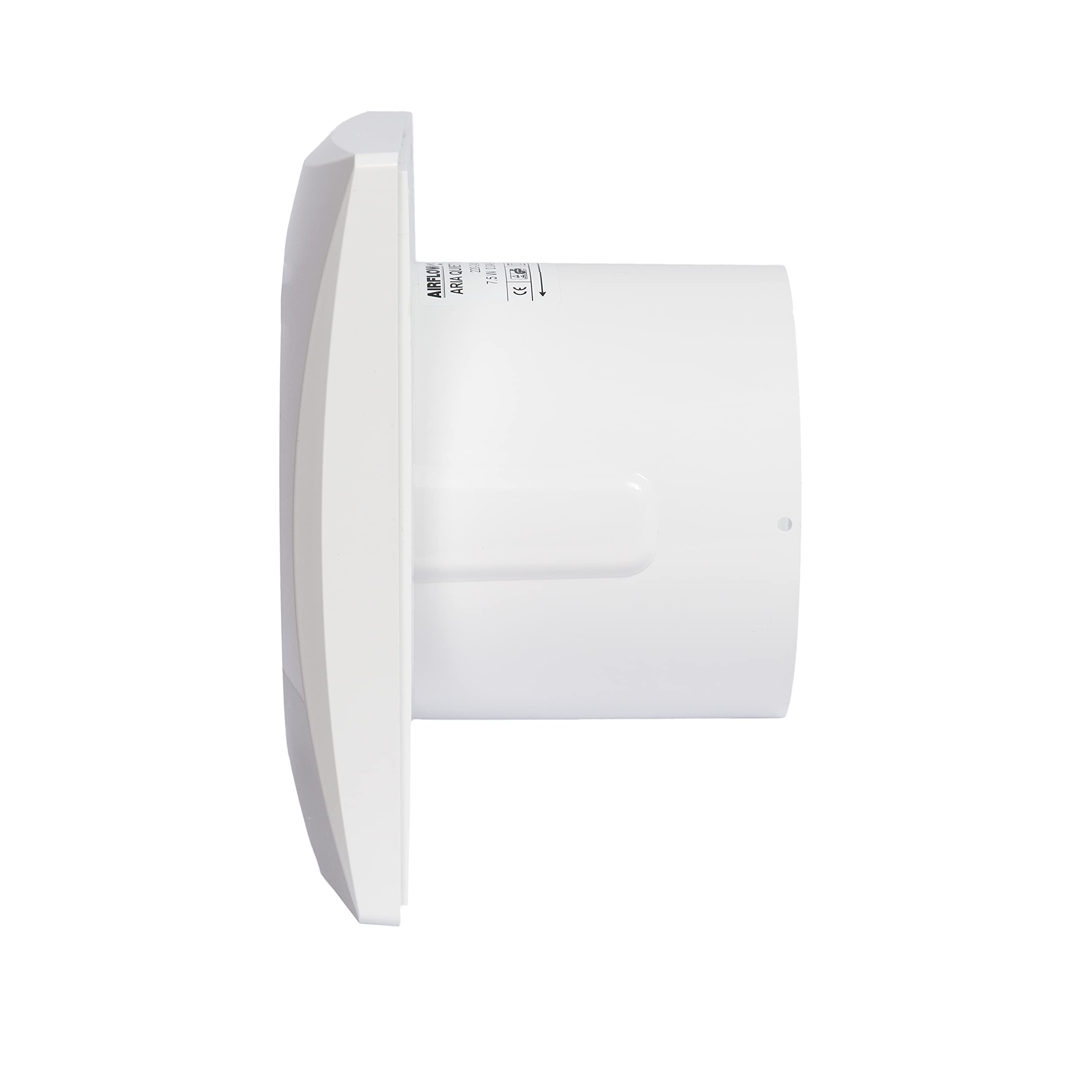 Airflow Extractor Fan 27l/s Flow Rate, Basic, 100mm Duct, Energy Efficient 7.5W, Low SFP 0.27W/L/s, Aria Quiet 100B - Image 3