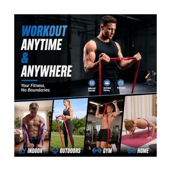 LEEKEY Resistance Bands Set for Pull Up Assistance & Exercise - Image 5