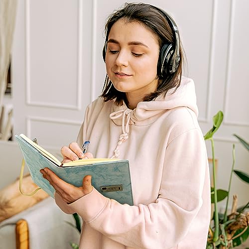 Image of CAGIE Marble Diary with Lock for Girls and Women, Waterproof Journal with Lock 192 Pages Secret Girls Locked Diary with Pen, Password Locked Journals for Teen Girls, A5 Blue2