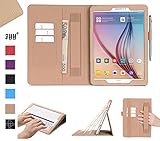 Innen mit Halterungen für underschiedlichen Karten z.B. Businesskarten, Bank Karten, SD Digitalkarten,SM Karten. Mit elastitcher Handschlaufe, halten Sie Ihr Tablet fest und entspannt.