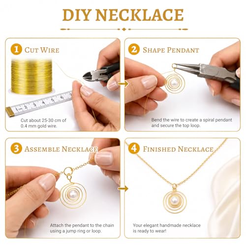 Image of Tenn Well 213ft 26 Gauge Jewelry Wire Copper Gold Bendable for Jewelry | Bendable metal wire for sculpting, floral making, wreath making, wire wrapping, Christmas