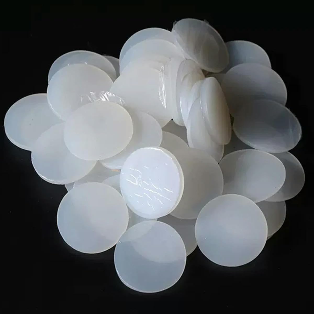 Guarnizioni di tenuta in foglio di gomma tondo solido bianco da 10 pezzi, diametro 5 mm-100 mm, spessore 1 mm-10 mm-70 mm-10 mm