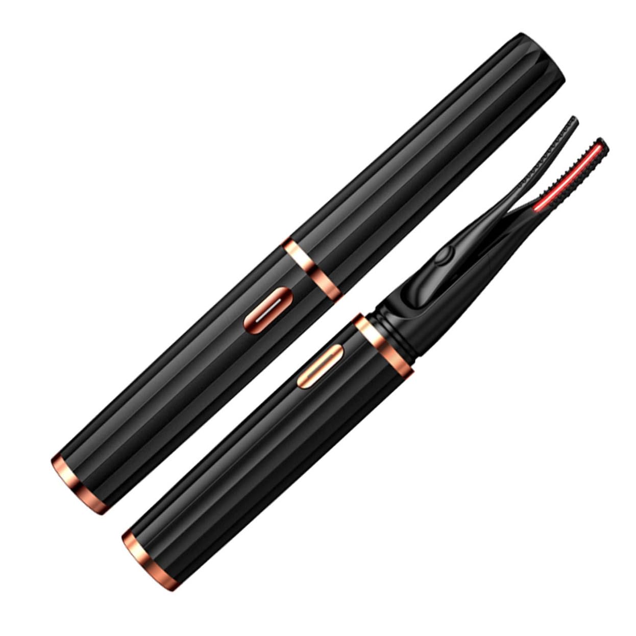 Housoutil 1 Juego rizador de pestañas eléctrico mini herramientas herramienta de máscara de pestañas rizador de pestañas con calor herramienta eléctrica de pestañas USB bigudí