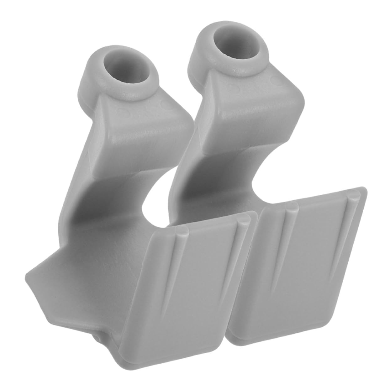 Sosoport 2Pcs Heavy Duty Boat Bumper Clip Hook for Protection Fishing Rod Holder Dock Hook Durable Grey Boat Dock Accessories for Collision Safety and Versatile Use