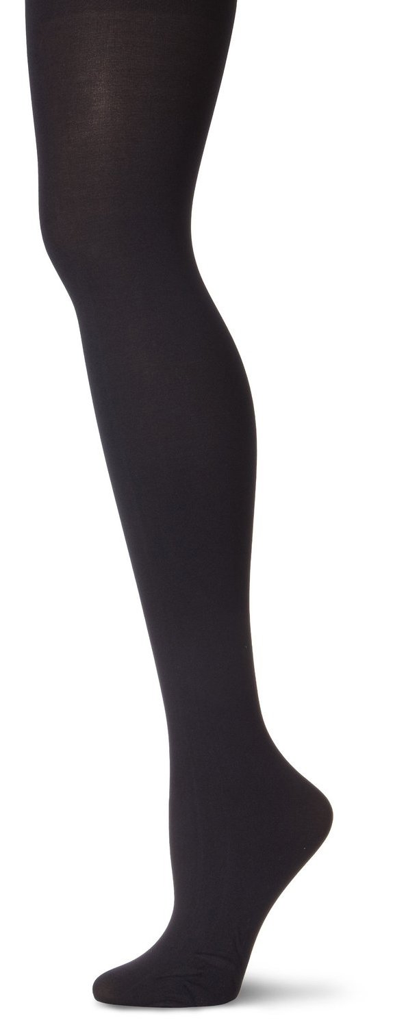 Pretty Polly Women's Curves - Plush Opaque 60 DEN Tights, Black, XX-Large