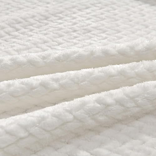 Miniatura 6 de Kingole - Manta de lujo de franela, diseño de tejido jacquard, para sofá o cama, muy suave y abrigada, de microfibra, 10.32ozyd2