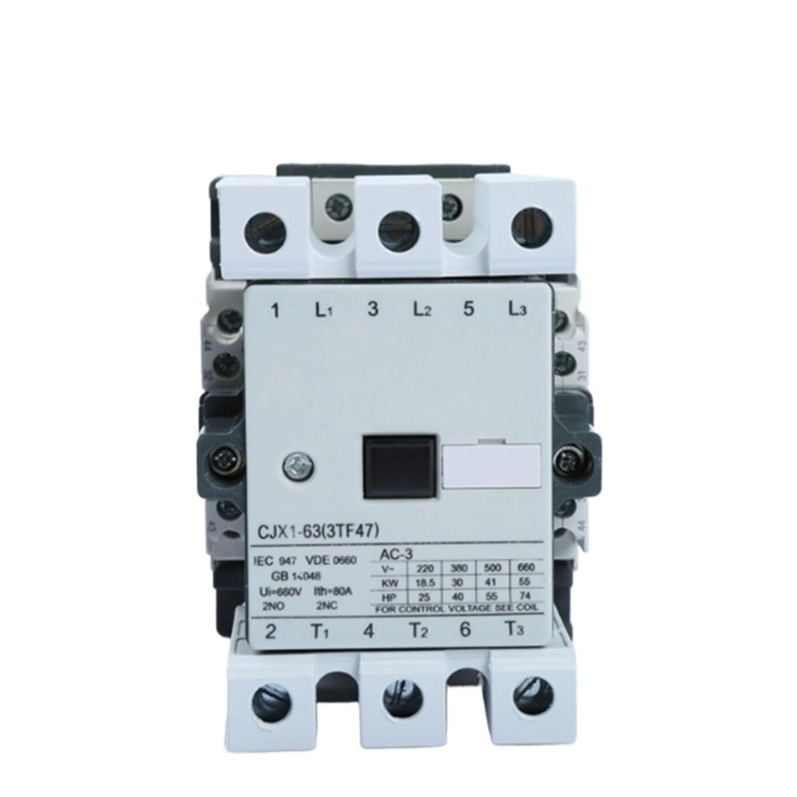 Contacteur électrique triphasé pour la commande de moteur industriel - 4
