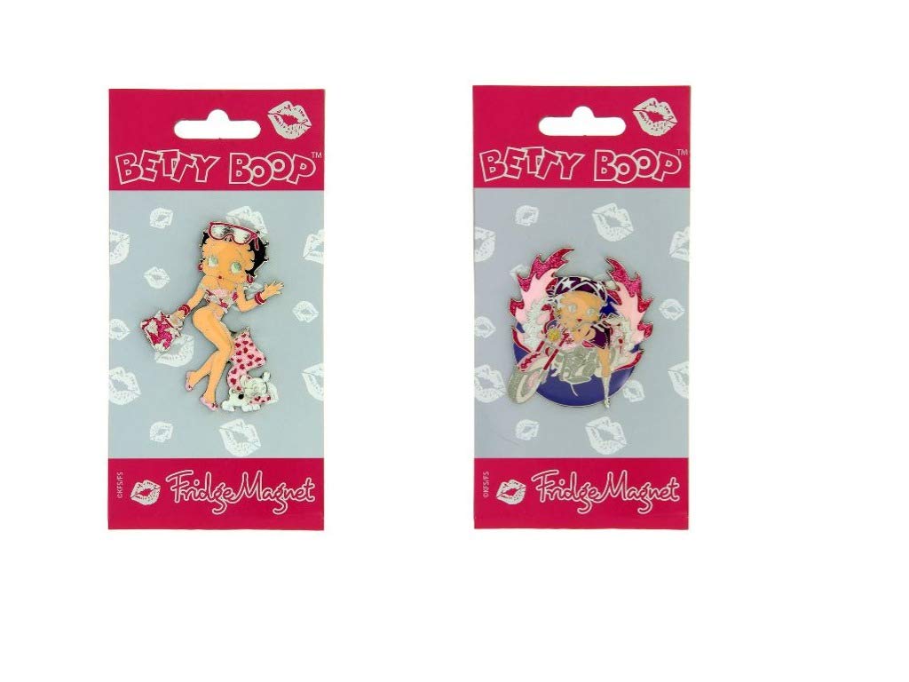 Betty Boop Fridge Magnet Twin Pack (Bikini Babe & Biker Babe)
