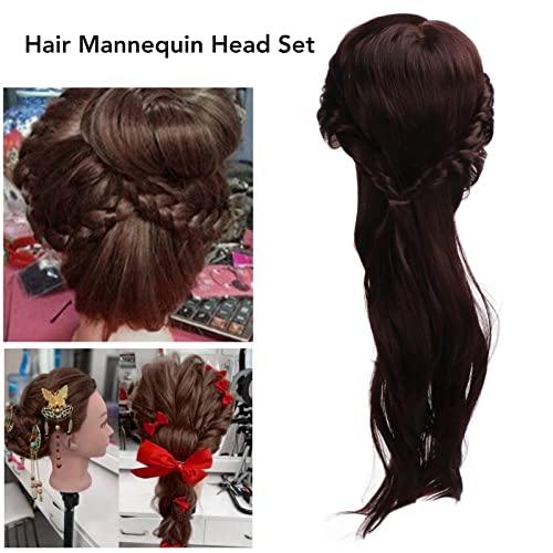 Muñecas de maniquí con pelo largo para aprender a hacer trenzas sin enredos 5