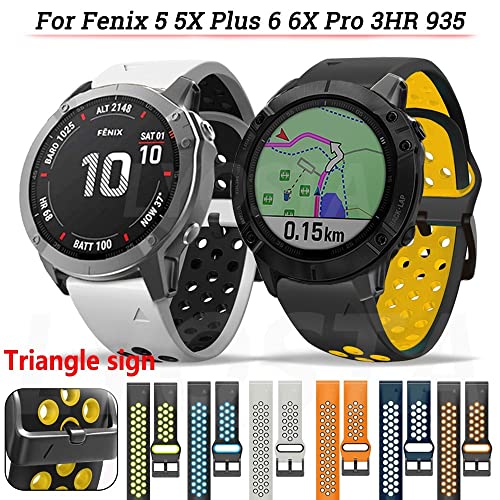 Bracelet silicone anti-irritation avec version rapide 22mm pour montre de golf S62 - 7