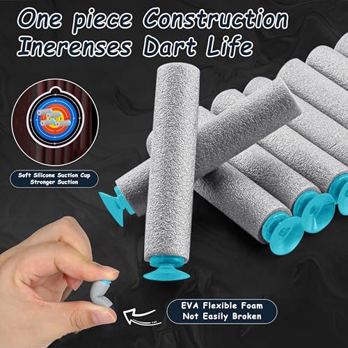 Darts Foam Ammo Pack für Elektrische Schießspiele Spielzeug, Foam Ammunition Automatic Spielzeug Pistole Kinder Pistolen Blasters Accessories