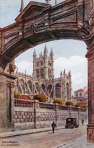 Tableaux Graffiti Art Mural Abbaye de Bath impression d'art premium Alfred Robert