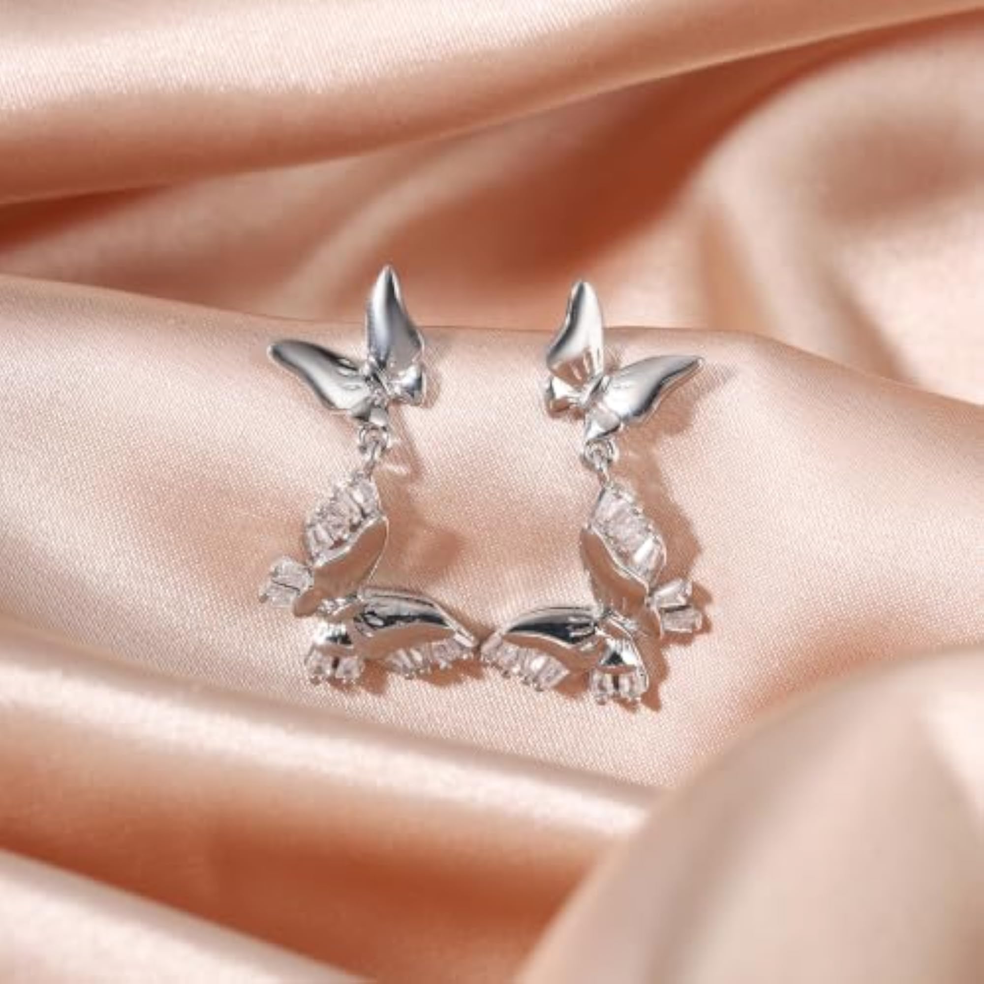 Women's Butterfly Glow Drop Anti Tarnish Earrings