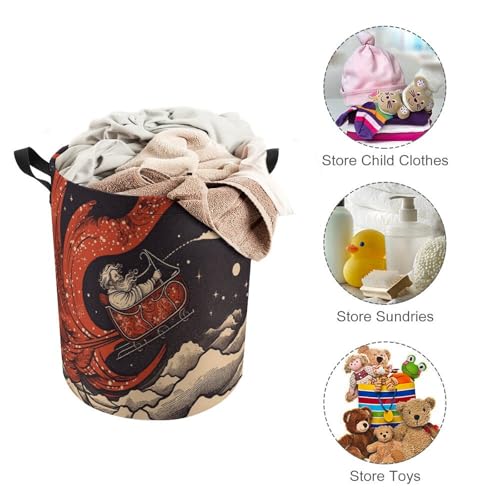 Panier à linge pliable à poignées ergonomiques pour buanderie - 4