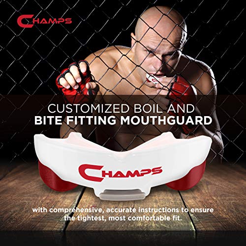 Breathable Mouthguard for Boxing, Jiu Jitsu, MMA, Muay Thai, Sports, and Wrestling. Easy Fit Boxing Mouthguard Super Tough MMA Mouthguard. Combat Sports Mouthpiece (White, Ages 10 and Above) - Thumbnail 5