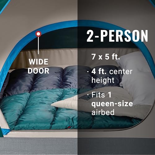 Coleman Skydome Tent with 5 Minute Setup, 2/4/6/8 Person Weatherproof Tent with Rainfly & Carry Bag, 20% More Headroom Than Traditional Canopies - Image 2
