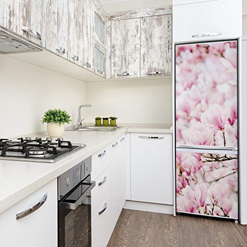 Pegatinas para refrigerador de magnolias que decoran su cocina y sala de estar 4