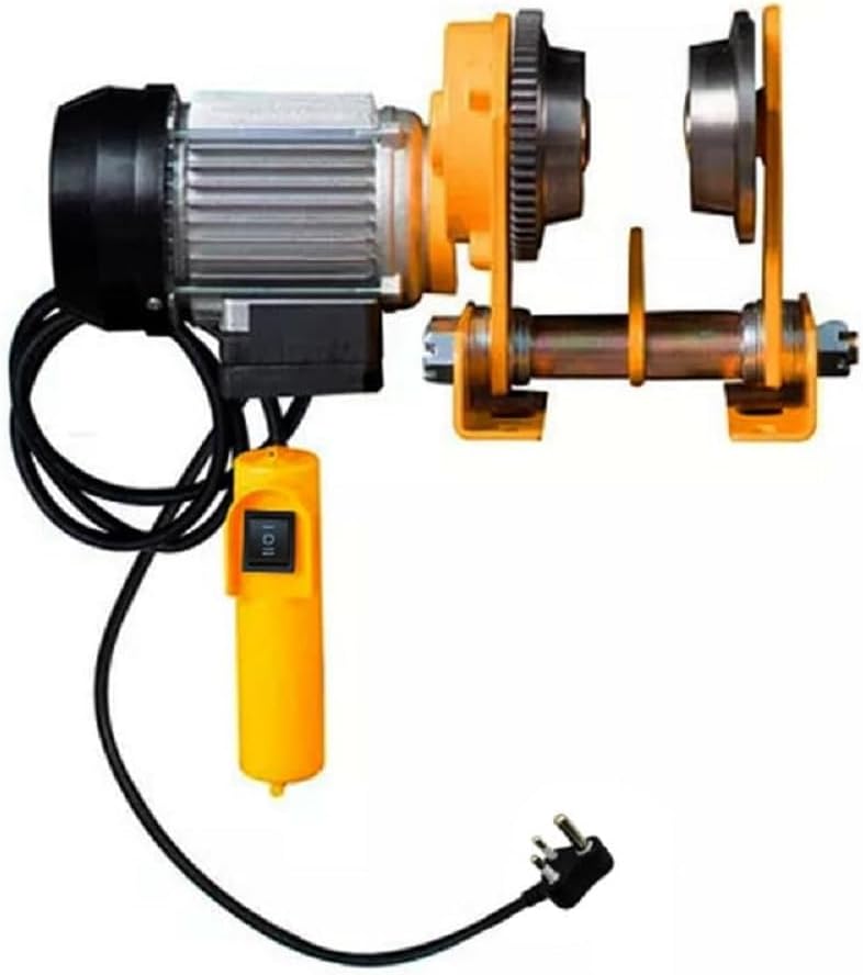 VOLTZ VZ-ET 1TON Electric Trolley Hoist for Lifting, Minimum Load Capacity of 1000 KG (1Ton) Maximum Weight Supported Power 60 W with Wired Control Machine