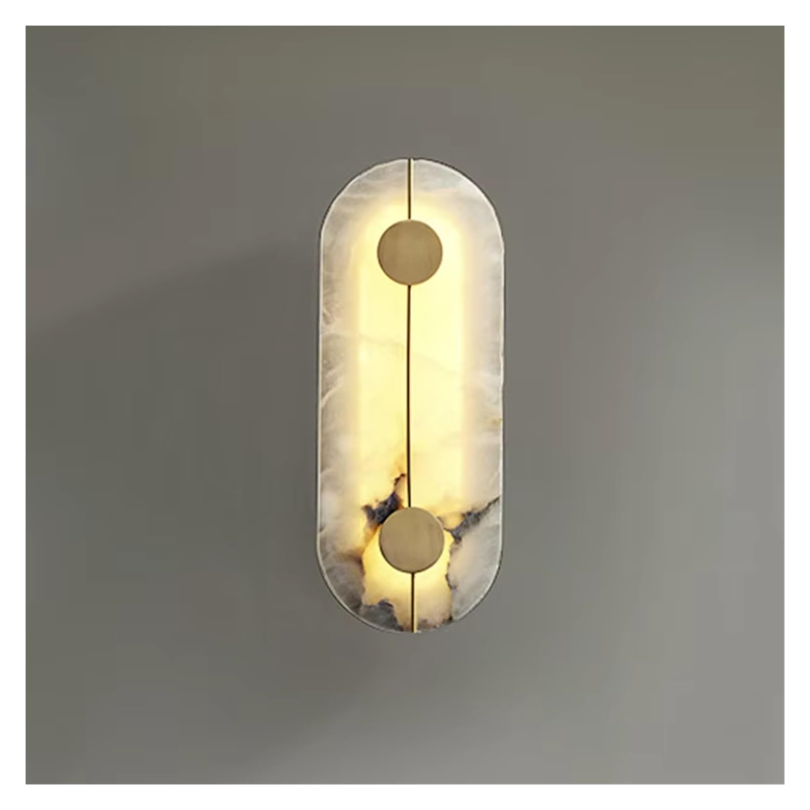 ASerZenith Nordic Creative Marble Copper Gold Sconce Light Modern Home Apartment Decoration Simple Style White Led Living Room