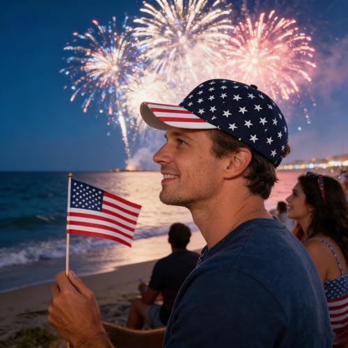 Gorra béisbol bandera americana para hombres y mujeres miniatura 7