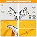 Hoteche 3-in-1 Leather Belt Hole Punch + Eyelet Plier + Snap Button Grommet Setter Tool Kit for Fabric, Shoes,Leather, Clothes, Belt
