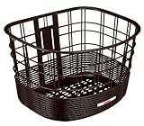 オージーケー技研 まえ用バスケット FB-037K (籐風まえ用ファッションバスケット )こげ茶 自転車用