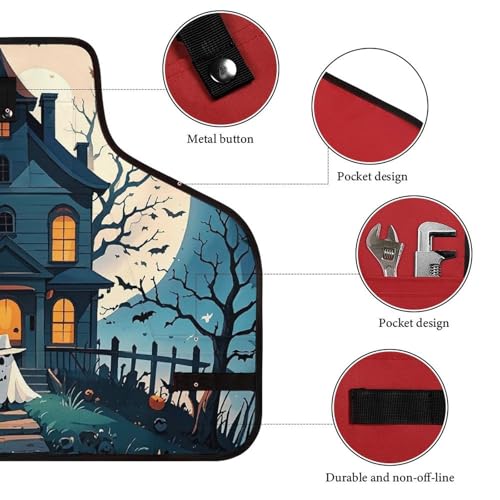 Delantal con diseño de Halloween con bolsillos y ajuste miniatura 3