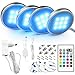 Produktbild BASON LED Schrankbeleuchtung, Vitrinenbeleuchtun mit Fernbedienung, 20 Farboptionen RGB LED Beleuchtung, 12V Adapter Powered LED Schrankleuchten, Mutil Farben, 4pcs