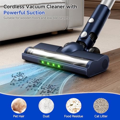Image of Cordless Vacuum Cleaner 30KPa, 6-in-1 Rechargeable Stick Vacuum