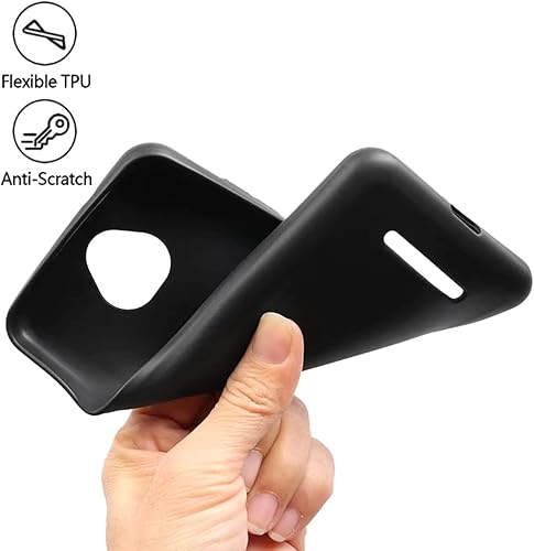 Miniatura 6 de VIESUP Funda para SCHOK Volt SV55 - Funda de silicona flexible TPU negra [absorción de impactos] [resistente a los arañazos] [fácil de sostener]