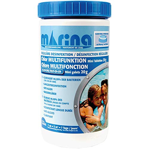 Chlortabletten für kleine Pools/Planschbecken ab 2m³, 60 x Chlor...