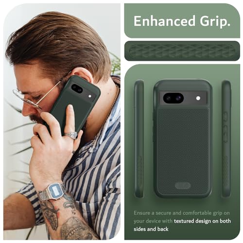 Image of TUDIA MergeGrip [Magsafe Compatible] for Google Pixel 8a Case - Pine Green