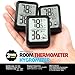 AyayaBoss 3 Pack Room Thermometer Indoor Hygrometer for Home, Digital Sensor Mini Humidity Gauge Meter, Temperature Humidity Monitor for Bedroom, Pet, Plant - Battery Included