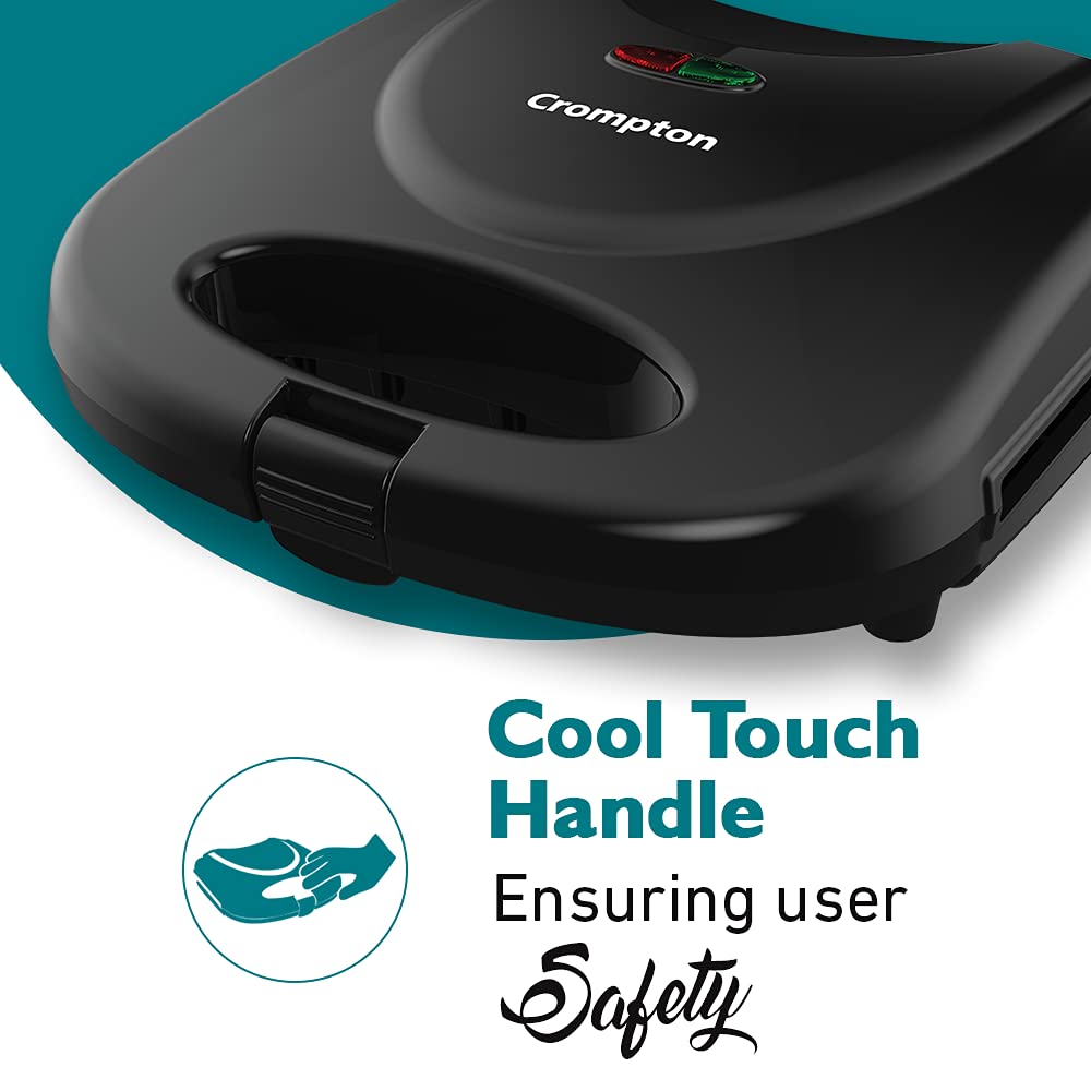 Crompton InstaServe Sandwich Maker - Black -6 Crompton InstaServe Sandwich Maker - Black -6