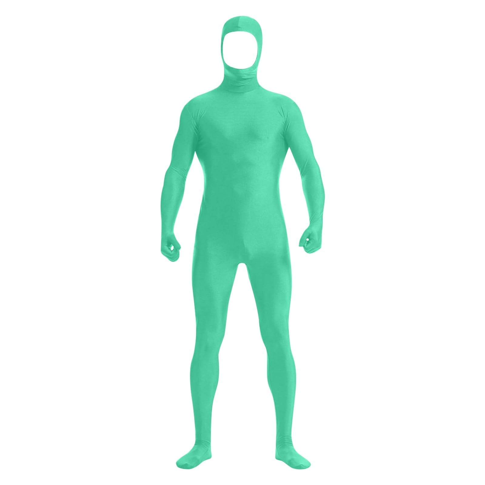 Halloween Costumes Adults Women Men Open Face Spandex Zentai Bodysuit Full Body 2nd Skin Tight Suit Stretchy Unitard Spandex Solid Color Unitard Cosplay Party Performance Outfits Leotard Clubwear