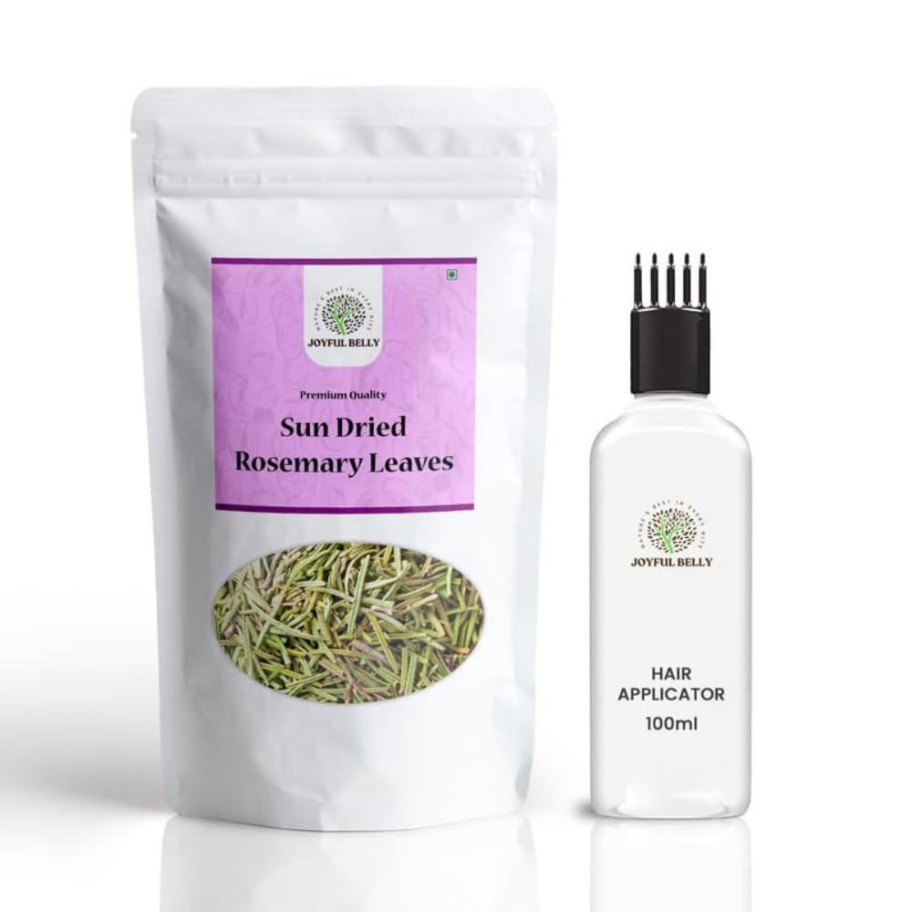 JOYFUL BELLY Dry Rosemary Leaves 200gm With Applicator | Rosemary Leaves | Rosemary Leaves For Hair Growth | Rosemary Dry Leaves | Dried Rosemary | Rosemary Dried Leaf |Dust Free Rosemary Dried Leaves (B0D6NGG36K) Amazon Price History, Amazon Price Tracker