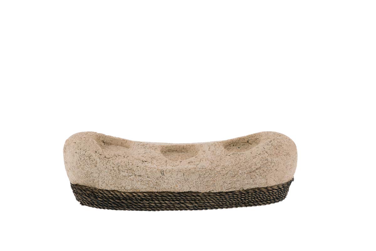 Lava Stone Candle w/Rope 30x10x9 cm
