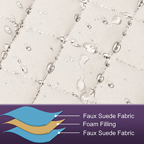 Meillemaison Sofa Slipcovers Reversible Quilted Sofa Couch Cover Water Resistant Furniture Protector With Elastic Straps For Pets/Kids/Dog(Sofa, Ivory/Beige) (Mmclksfd03C10) #TOP2