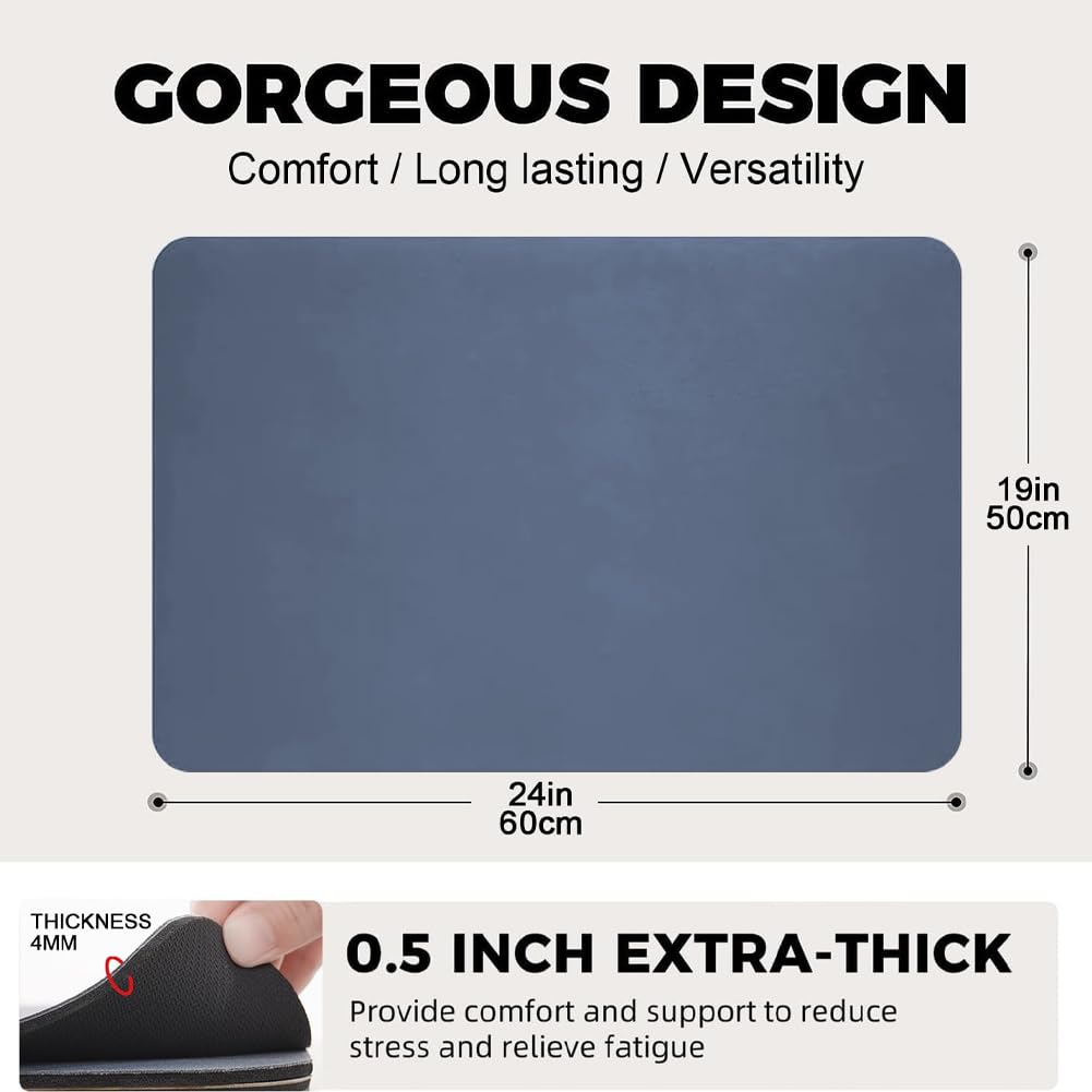 Tapis égouttoir en microfibre - Égouttoir à vaisselle - Organisez votre évier - Accessoires de cuisine