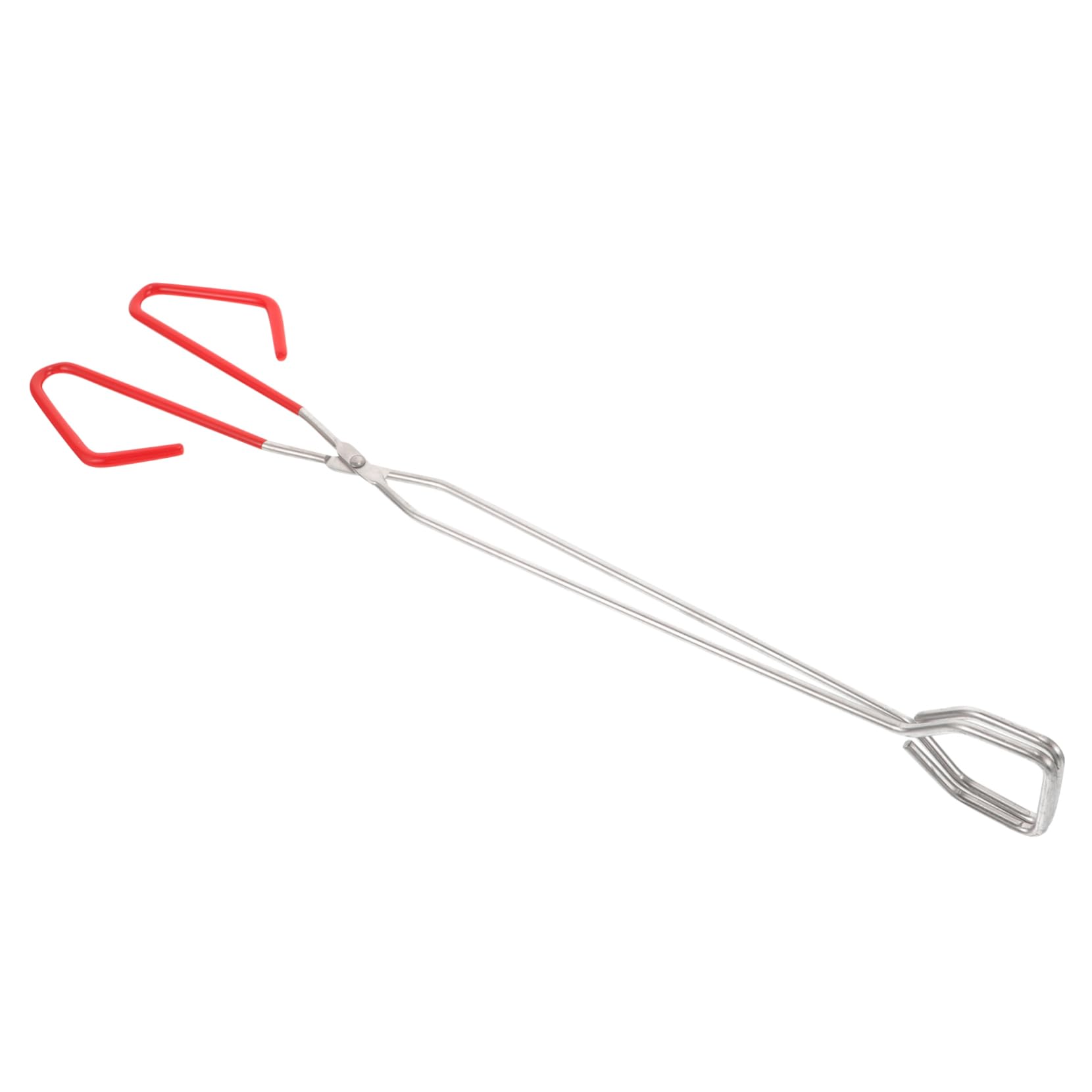 ibasenice 4 Piezas Pinzas de extendidas fosa agarrador de troncos pequeño madera Accesorio el acontecimiento tenazas cocina clip de carbón alargado pinzas para carbón Acero inoxidable