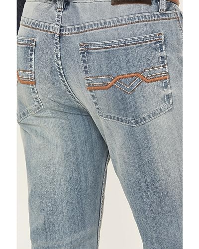 Cody James Rank 45 Men's 45&Reg; Scoreline Wash Trigger Slim Bootcut 4-Way Performance - CCSP20J12 36W x 32L US Blue4