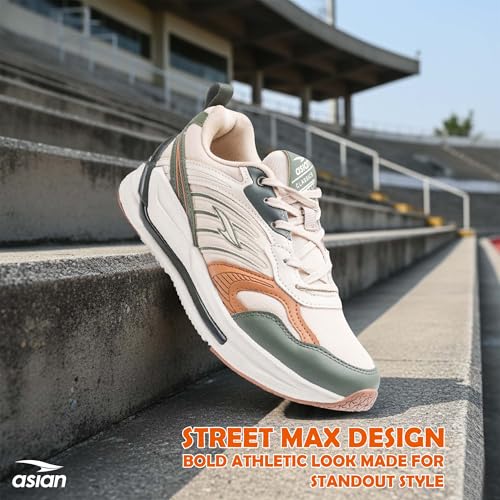 Image of ASIAN Powerkick-05 Running Shoes for Men | Breathable Mesh Knit Sports Shoes | EVA Midsole for Energy Return | Memory Foam Sneaker for Boys | Ideal for Gym, Sports, and Training