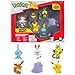 Pokemon - Set di 6 personaggi Pokémon da 5 a 8 cm, Evoli, Pikachu e molto altro, con licenza ufficiale del Pokemon