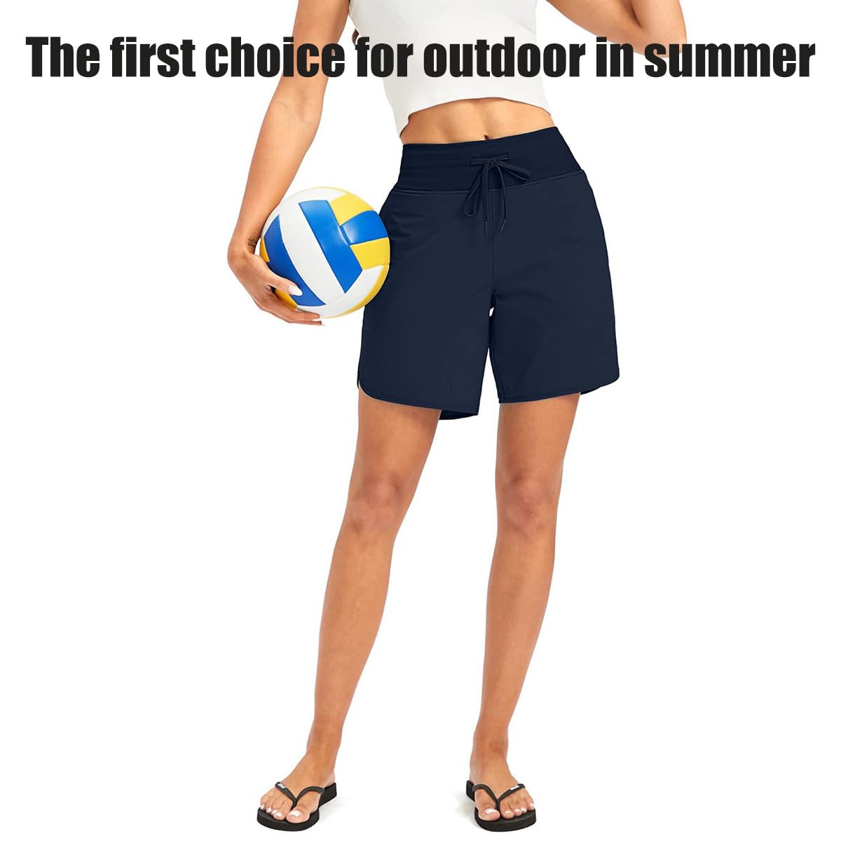 Swimming Shorts for Women,Zealburst Women's 5" Swim Board Shorts High Waisted Quick Dry Swimsuit
