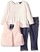 Nautica Baby Girls' Vest, Shirt, and Jegging Set