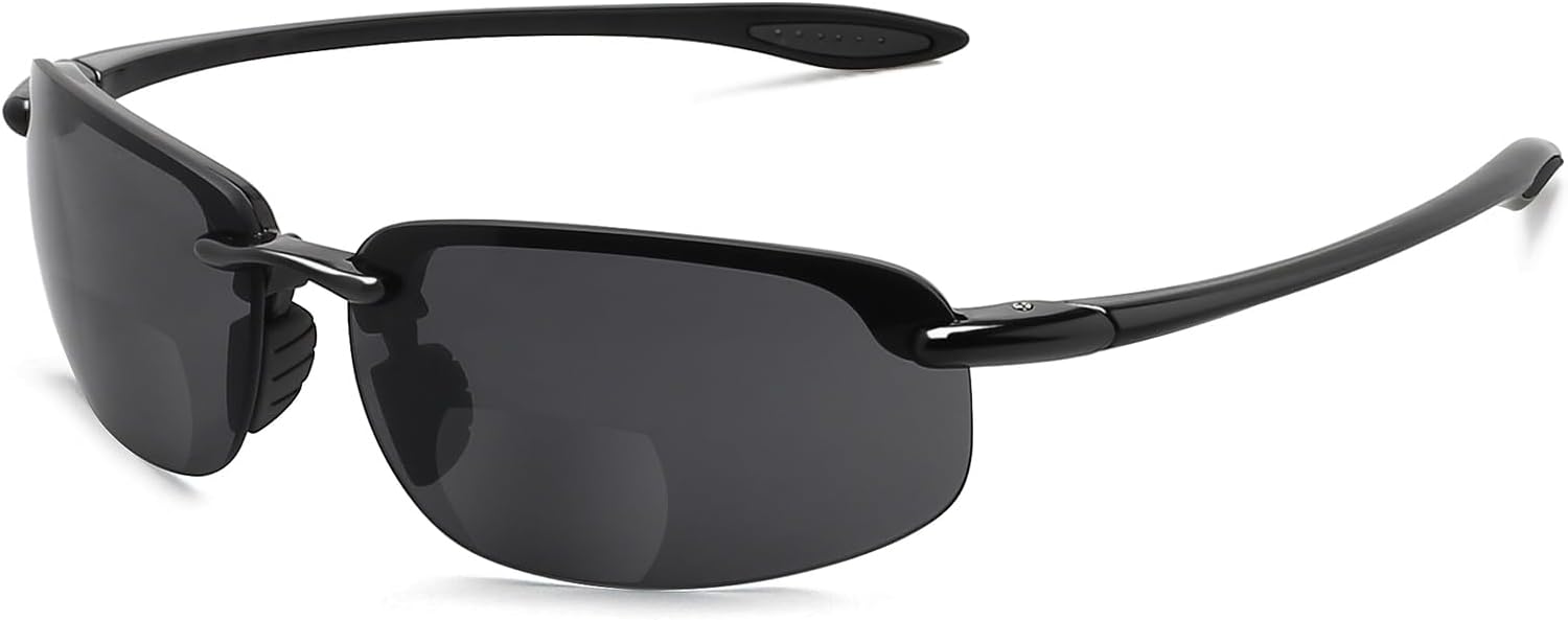 JULI Polarized Bifocal Reading Sunglasses for Men Women Reader Sports UV Protection 8001