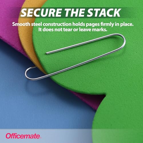 Officemate Giant Paper Clips, Pack of 10 Boxes of 100 Clips Each (1,000 Clips Total) (99914) image 6