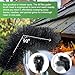 12.7FT Gutter Cleaning Tool from The Ground – 10-Section Adjustable Gutter Cleaner with Sturdy Brush, No Ladder Needed, Safe & Efficient Removal of Leaves, Branches & Debris